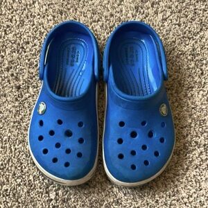 Blue kids crocs